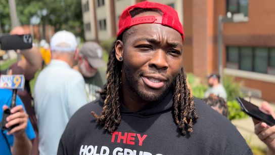 Ogunjobi clears air with Rudolph, sees clean slate with Steelers taken in Latrobe, Pa. (Steelers)